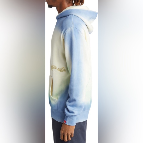 JUNGLES SPRAY DYED HOODIE (BIRCH BLUE GREEN) - Picture 3 of 9
